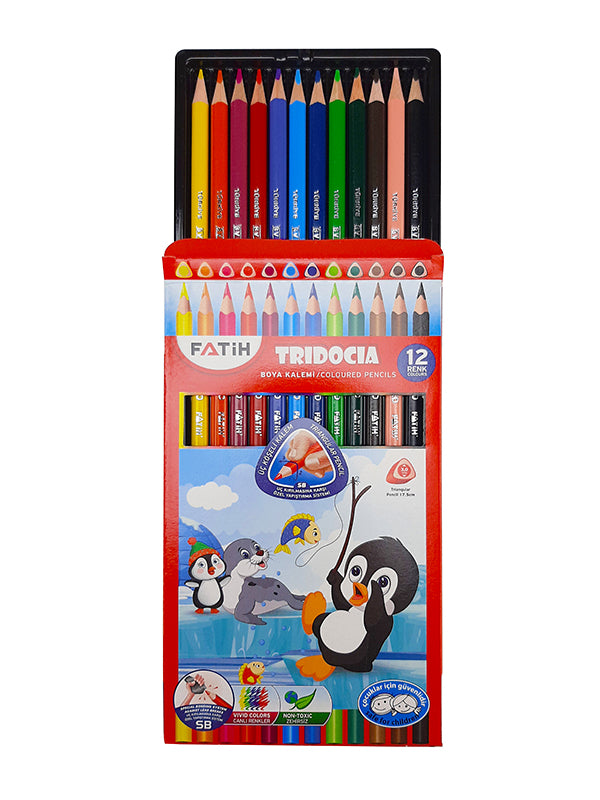 Fatih TRIDOCIA long color Pencil - Set Of 12 Color