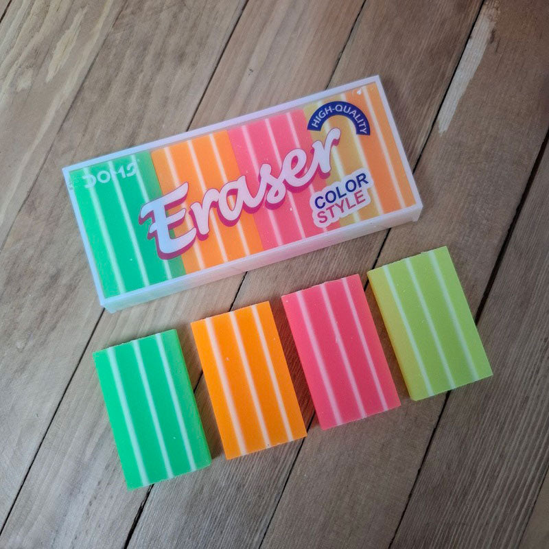 DOMS  color style eraser set of 4 pieces