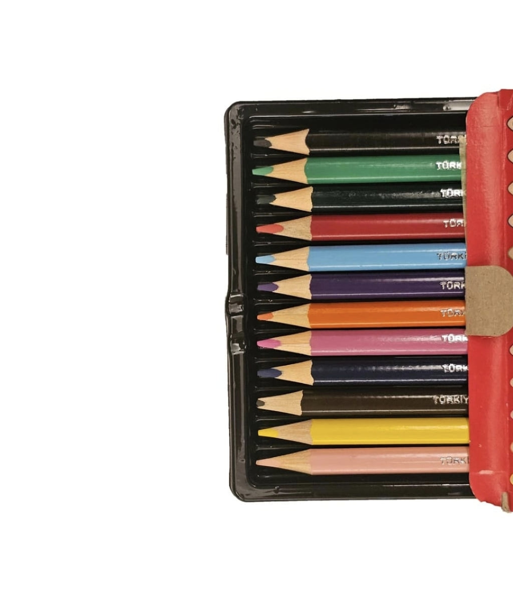 Fatih 12 Short wooden colored pencils