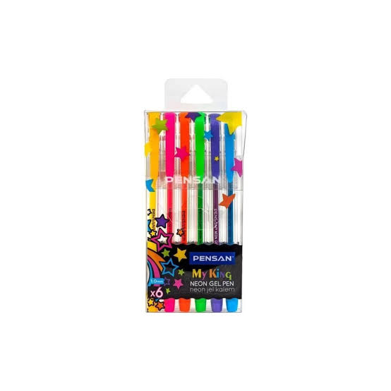 PENSAN NEON Gel Pen - Set Of 6 Pens