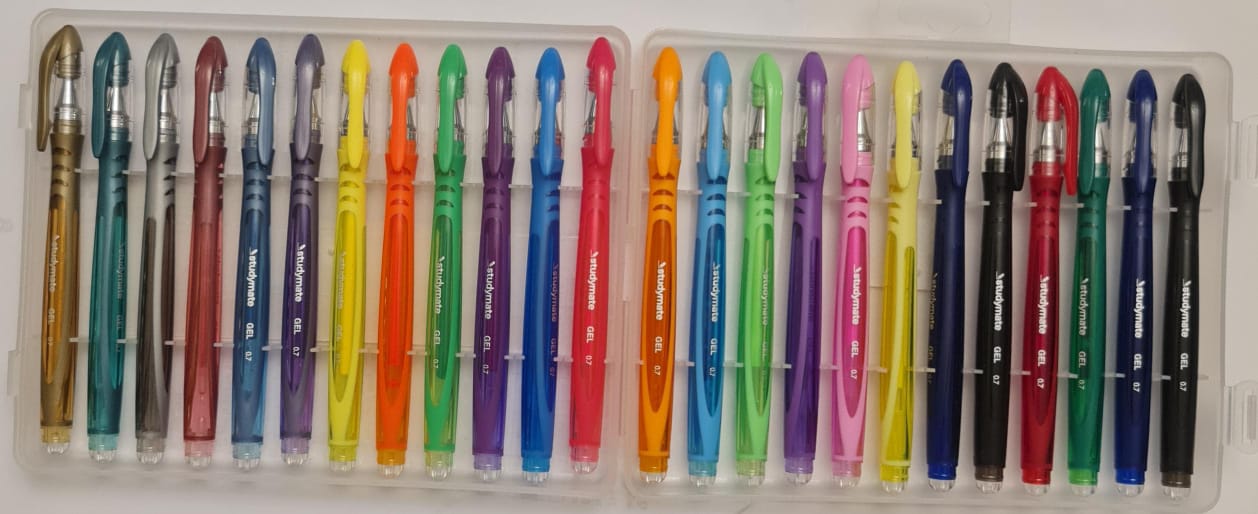 Studymate colored Gel Pen Set Of 24 Pens
