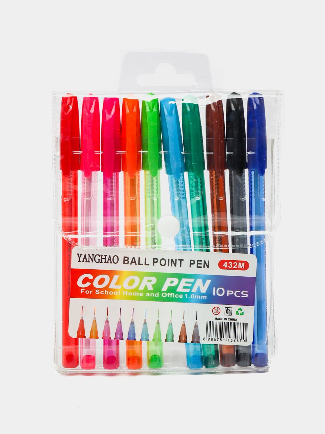 YANGHAO Colored Ballpoint Pen set Of 10 Pens