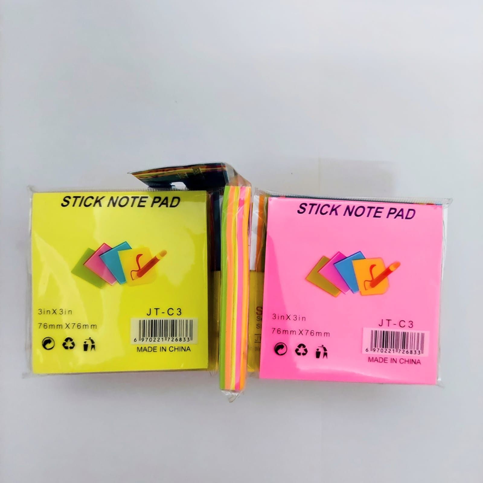 squared plain sticky note