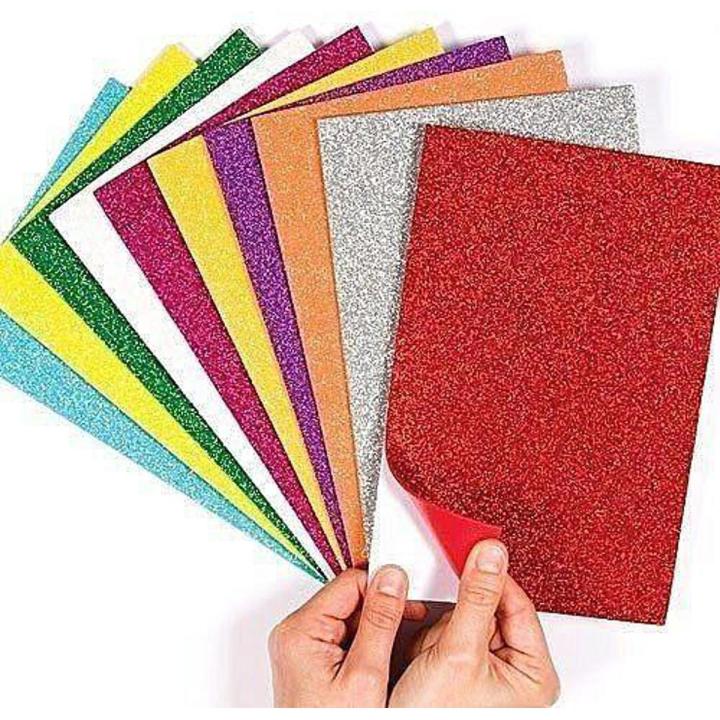 Self Adhesive Glitter foam pack